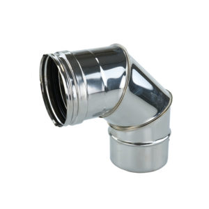 Curva chimenea 90º D.100mm Inox caldera condensación gasoil